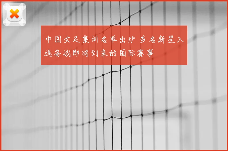 中国女足集训名单出炉 多名新星入选备战即将到来的国际赛事